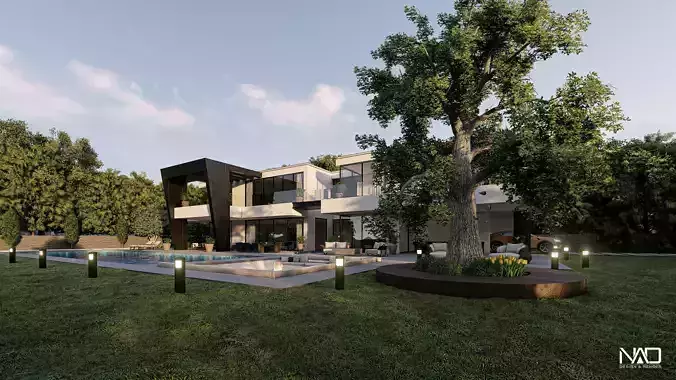 Regina Villa Exterior Design 3D model