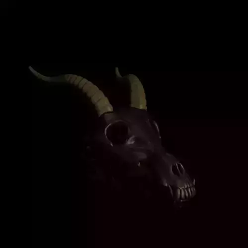 Dragon Horns For Skull Pet Puppet 3D Print