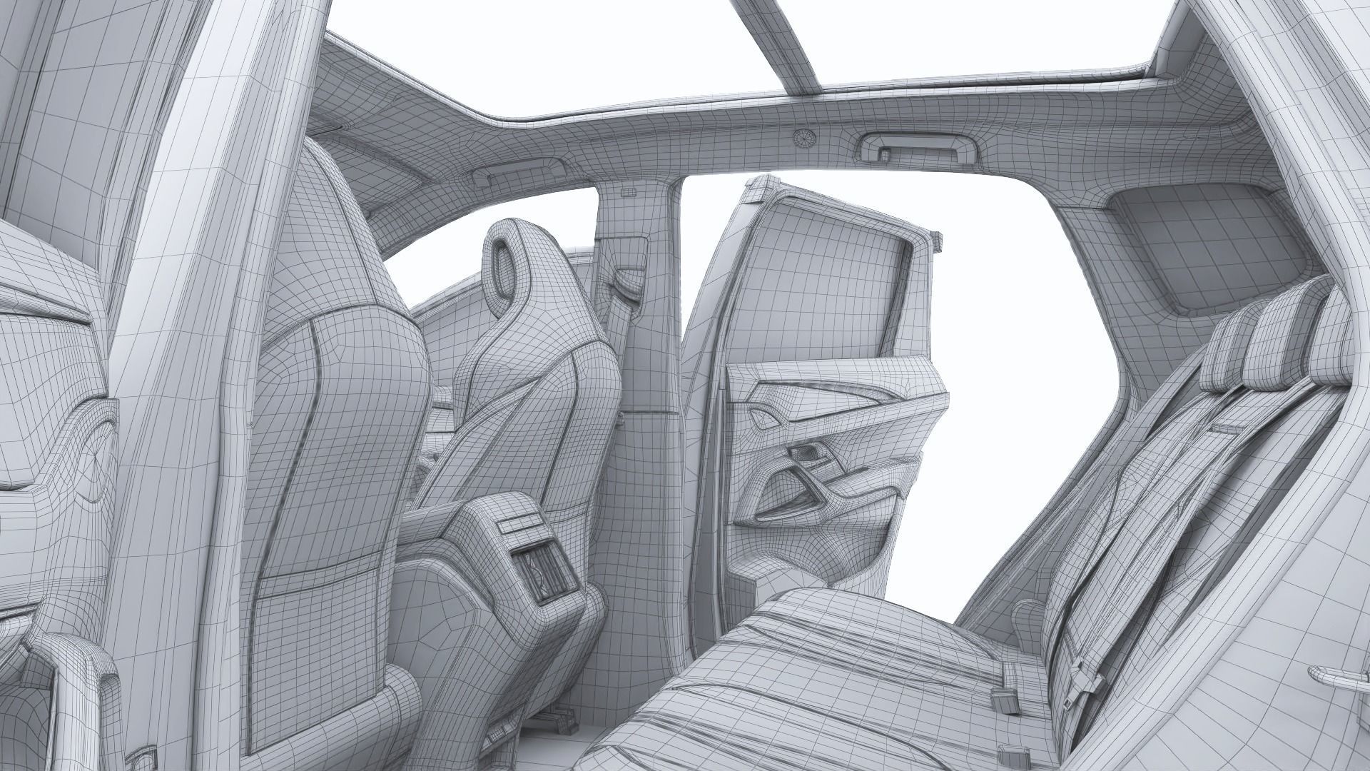 2024 BYD Song Pro dm-i with interior 3D model_34