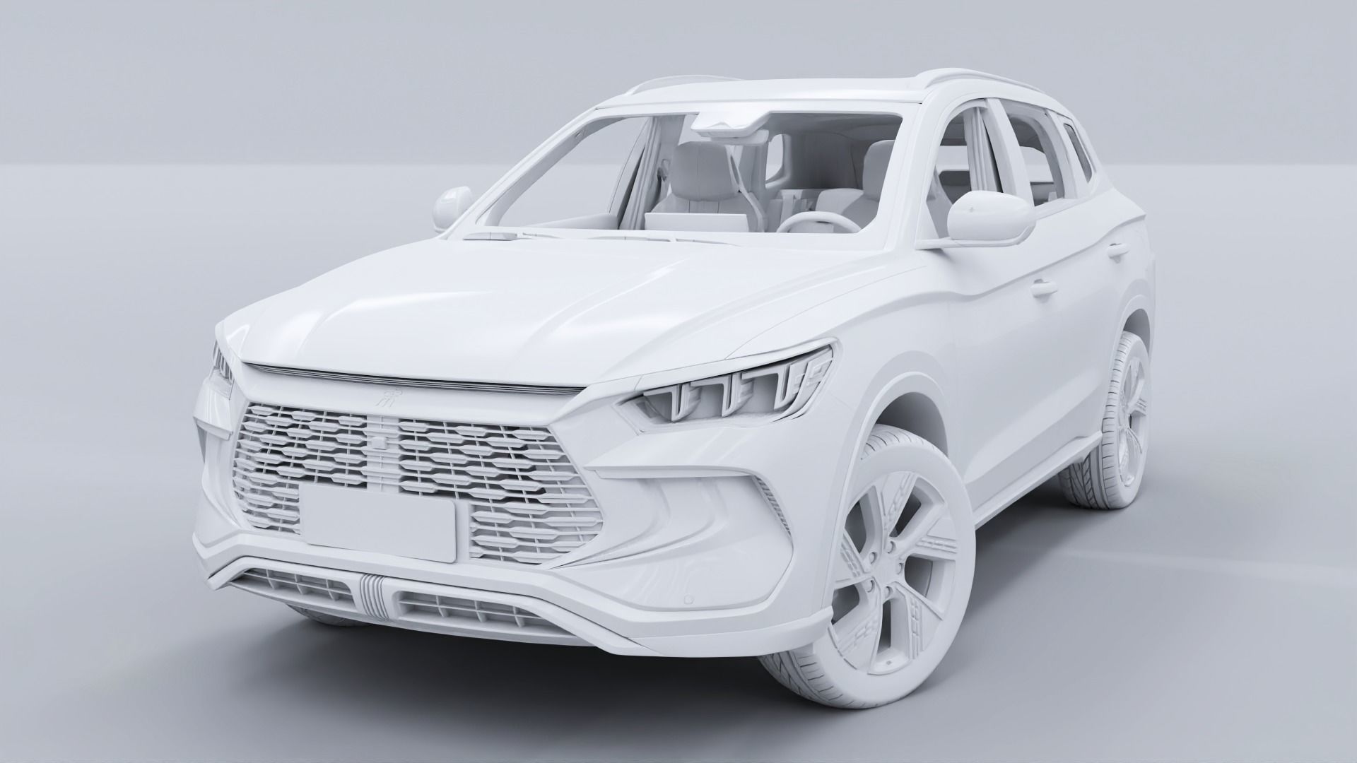 2024 BYD Song Pro dm-i with interior 3D model_19