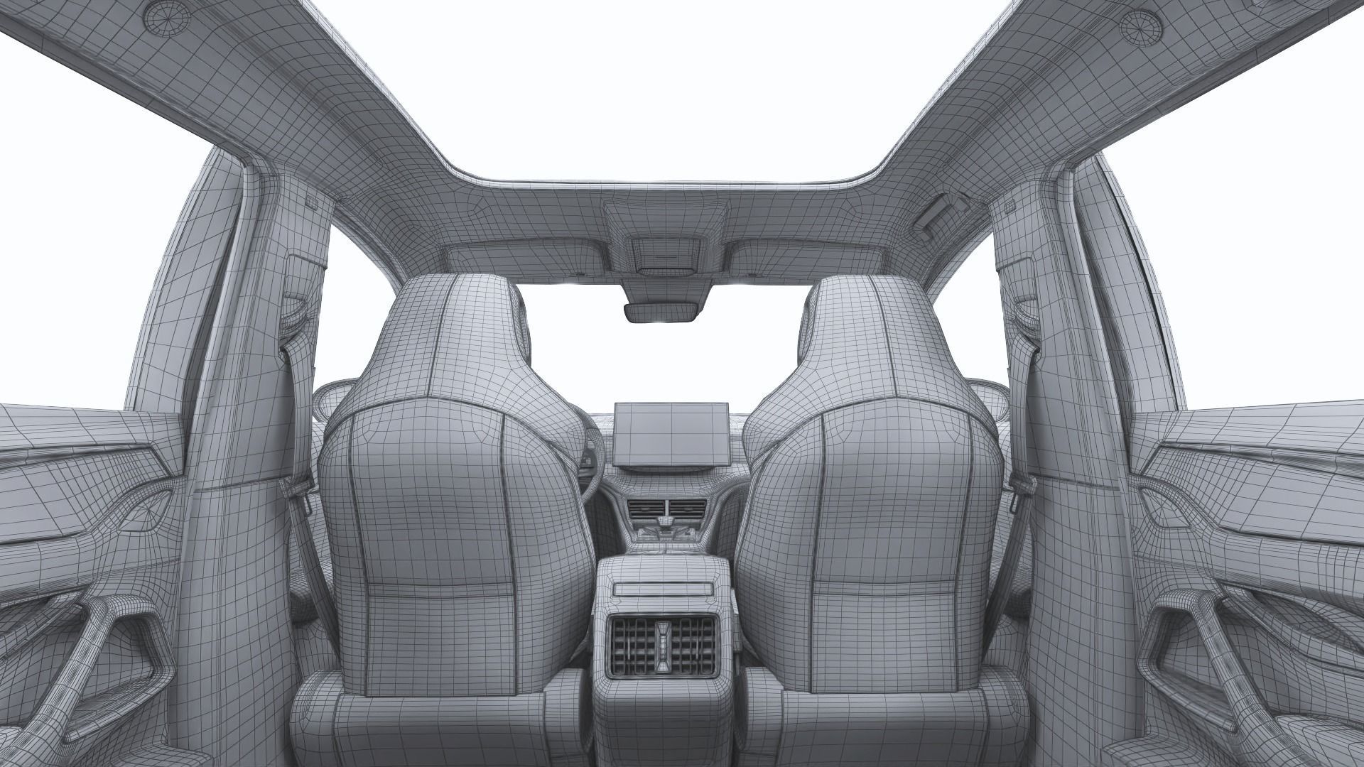 2024 BYD Song Pro dm-i with interior 3D model_33