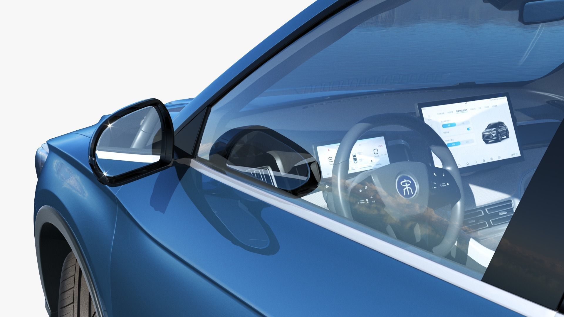 2024 BYD Song Pro dm-i with interior 3D model_9