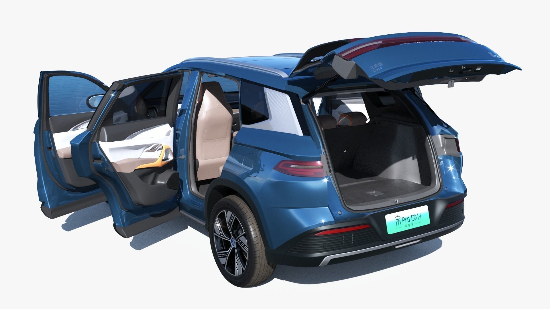 2024 BYD Song Pro dm-i with interior 3D model_15