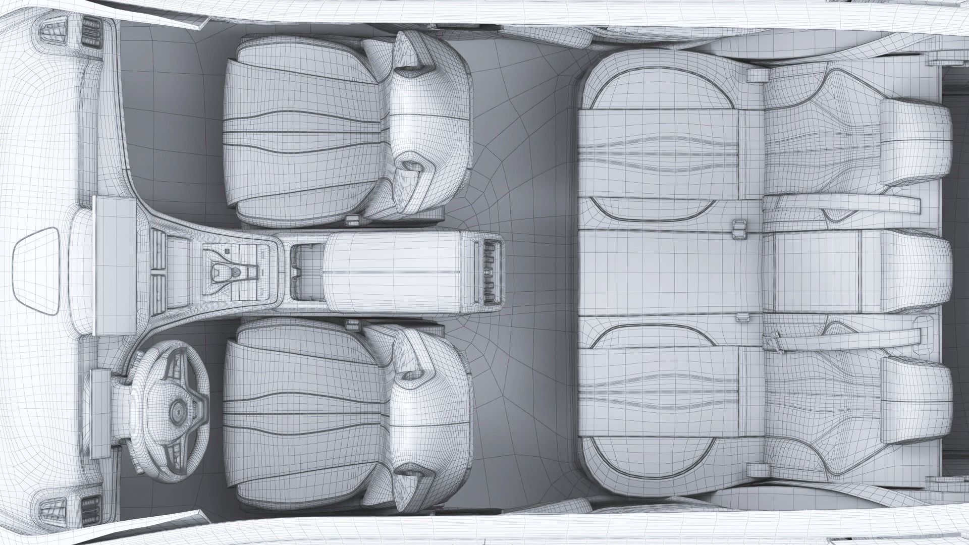 2024 BYD Song Pro dm-i with interior 3D model_35