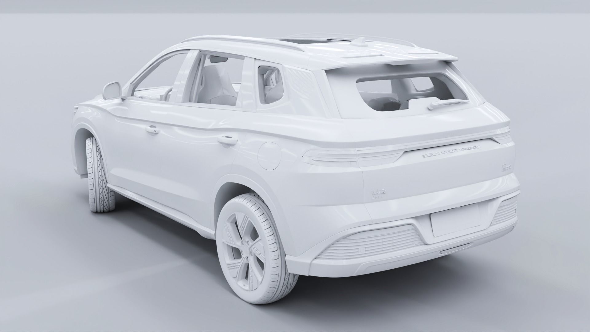 2024 BYD Song Pro dm-i with interior 3D model_27