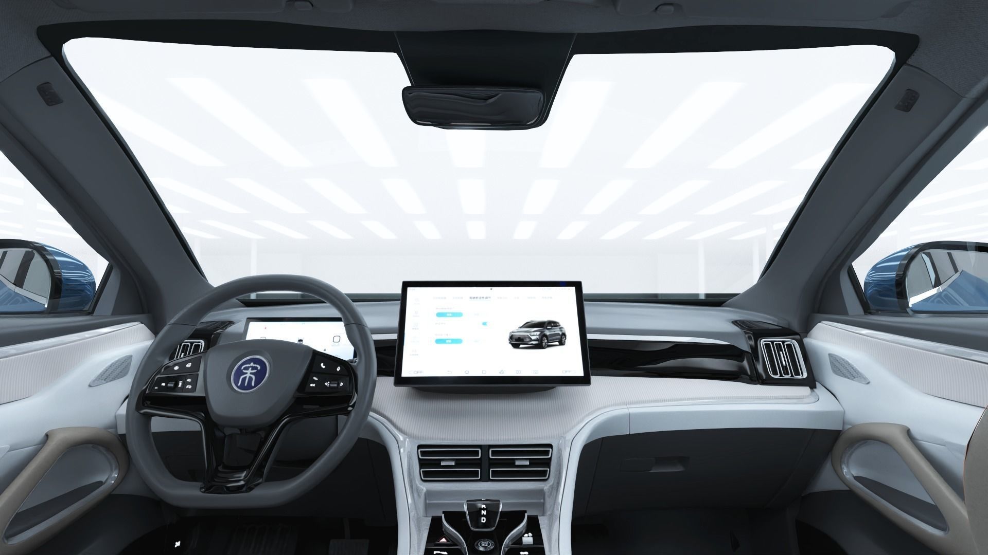 2024 BYD Song Pro dm-i with interior 3D model_11