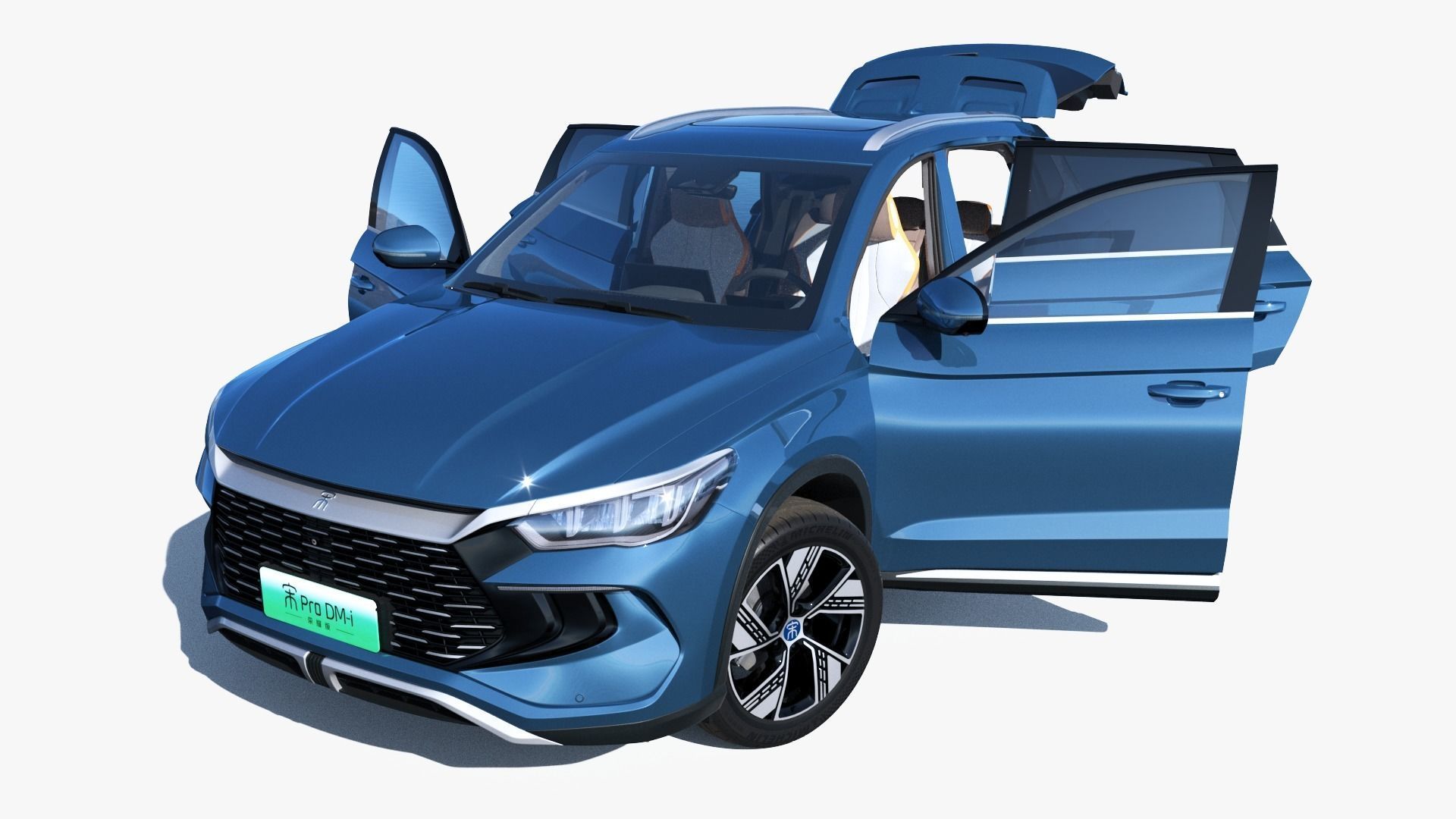 2024 BYD Song Pro dm-i with interior 3D model_8