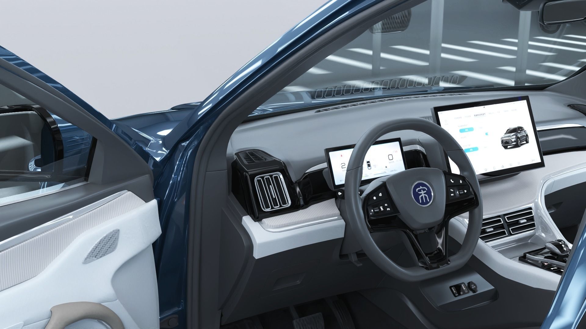 2024 BYD Song Pro dm-i with interior 3D model_10