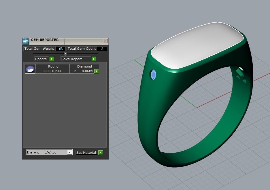 men ring 3D print model_5