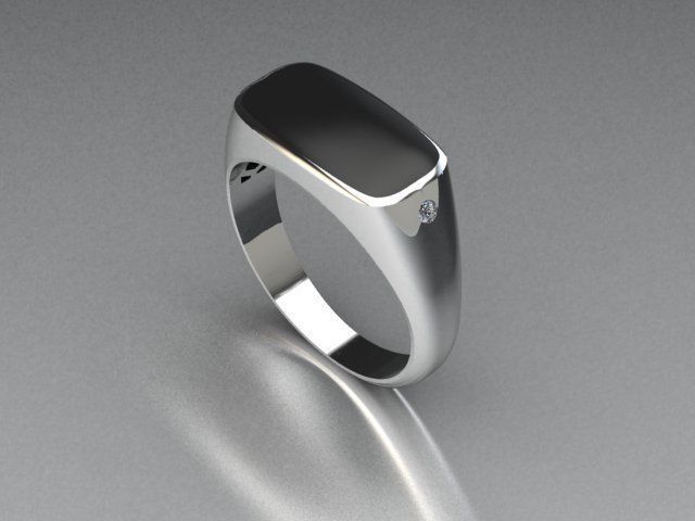 men ring 3D print model_2