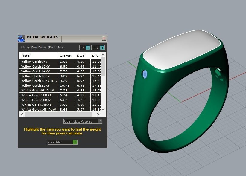 men ring 3D print model_6
