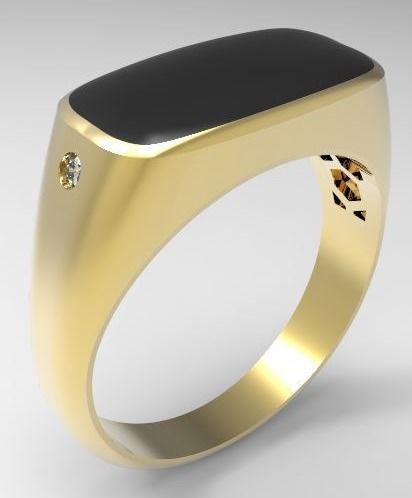 men ring 3D print model_1