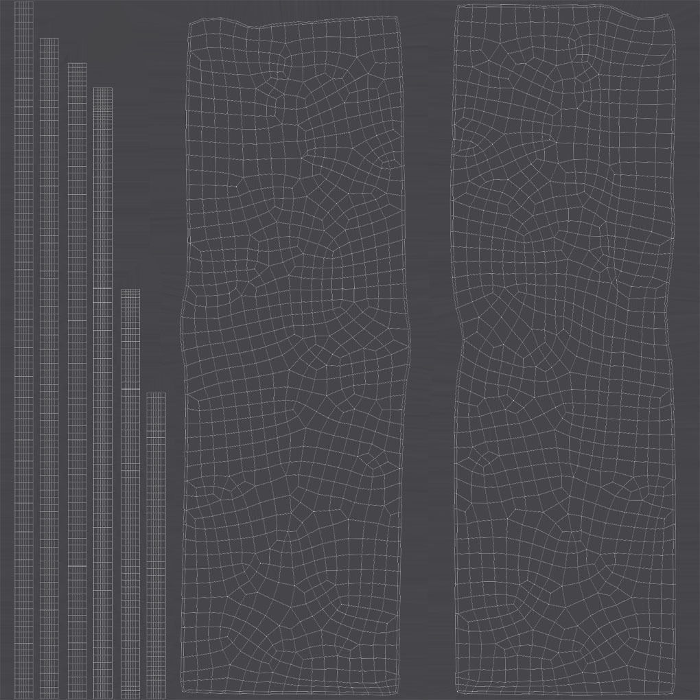Heated Towel Rail Low-poly 3D model_32