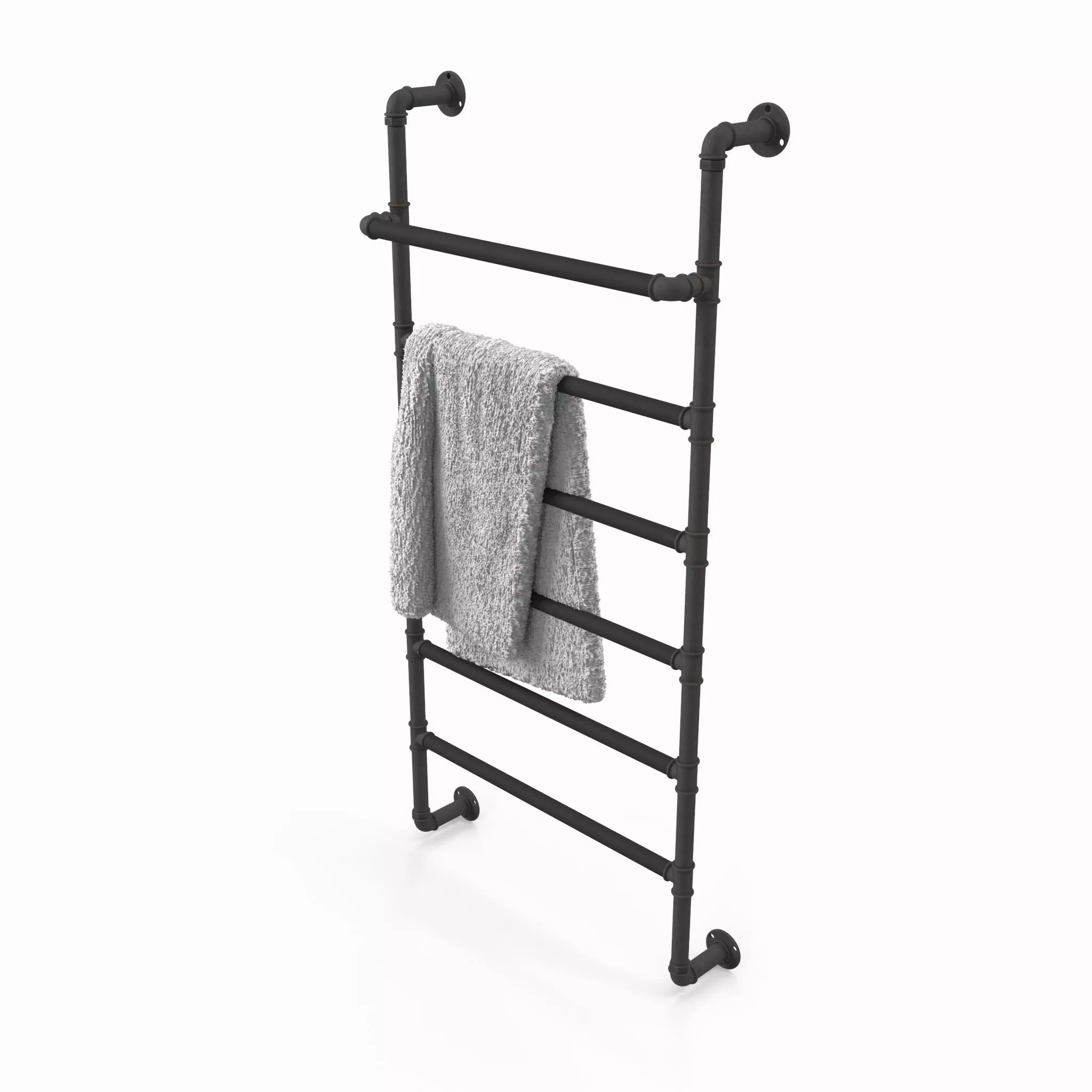 Heated Towel Rail Low-poly 3D model_0