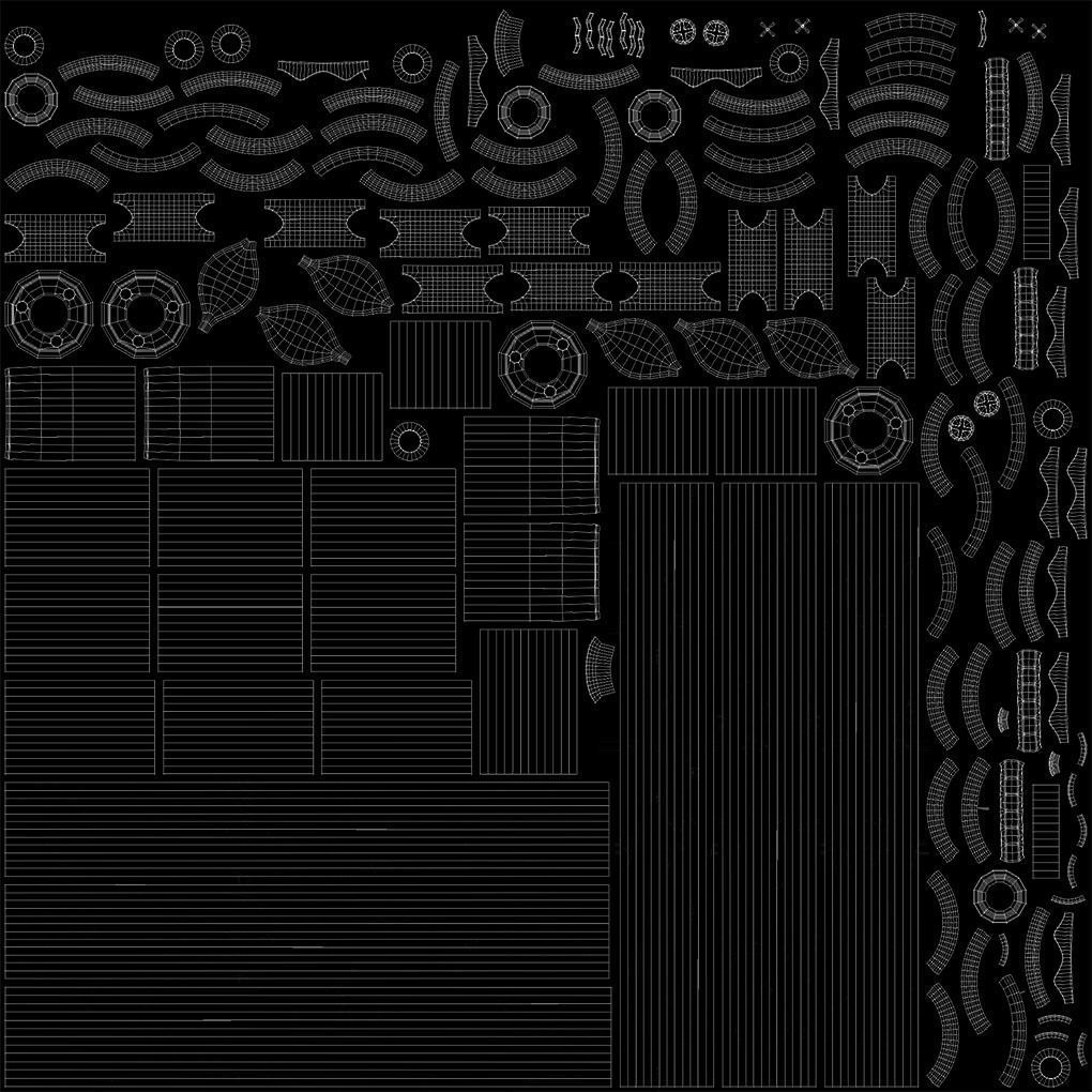Heated Towel Rail Low-poly 3D model_33