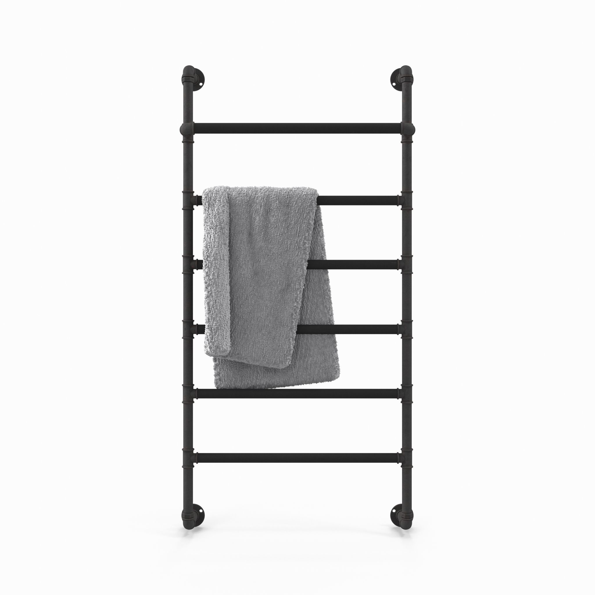 Heated Towel Rail Low-poly 3D model_9