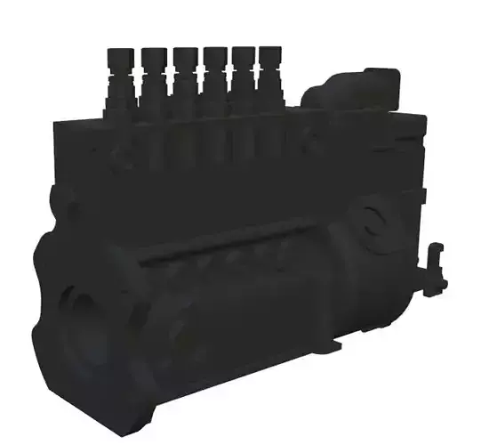 Bosch P7100 Injection Pump 3D model