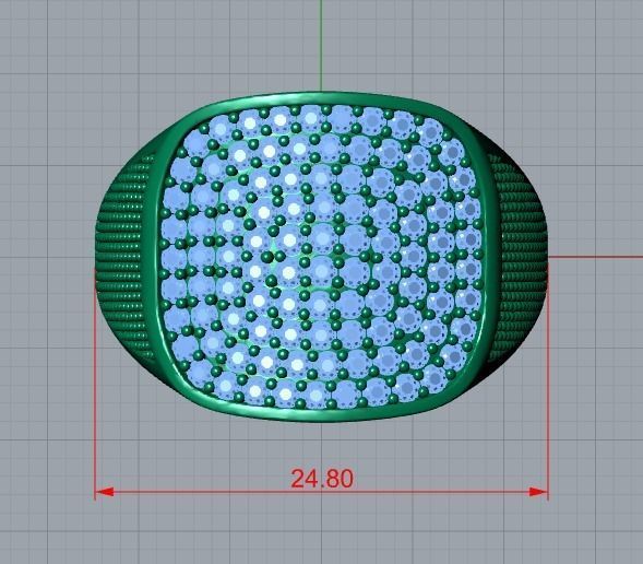 men ring 3D print model_7