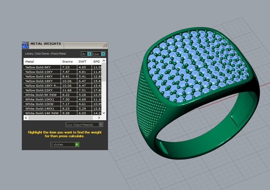 men ring 3D print model_5