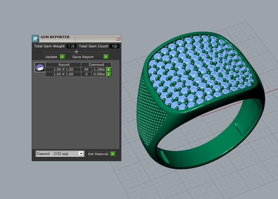 men ring 3D print model_4