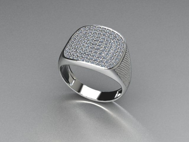 men ring 3D print model_2