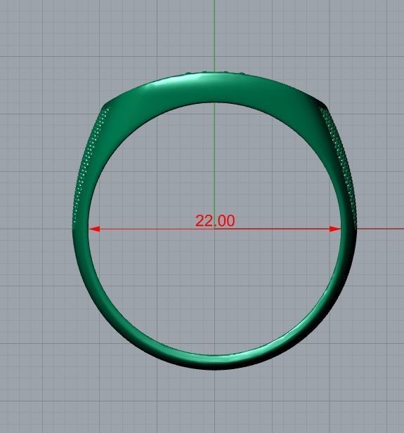 men ring 3D print model_8