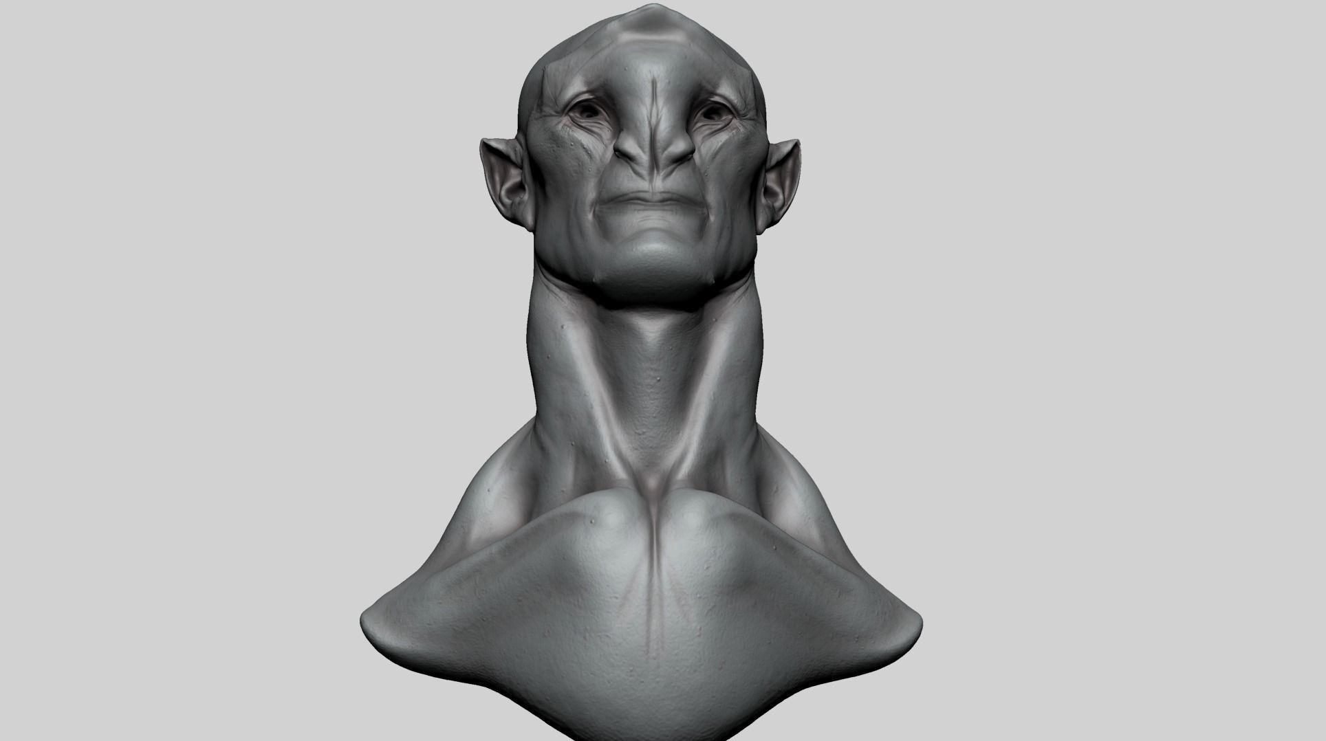 Creature Head P1 3D model_7