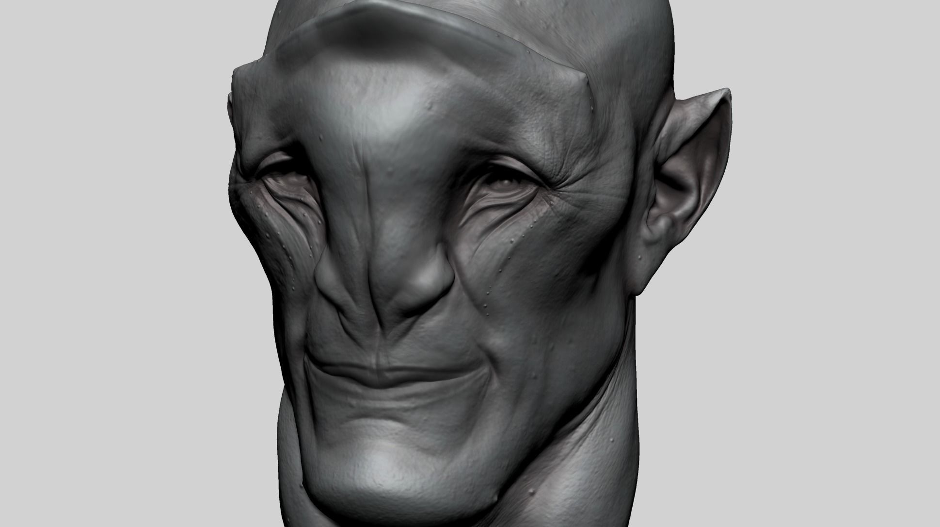 Creature Head P1 3D model_10