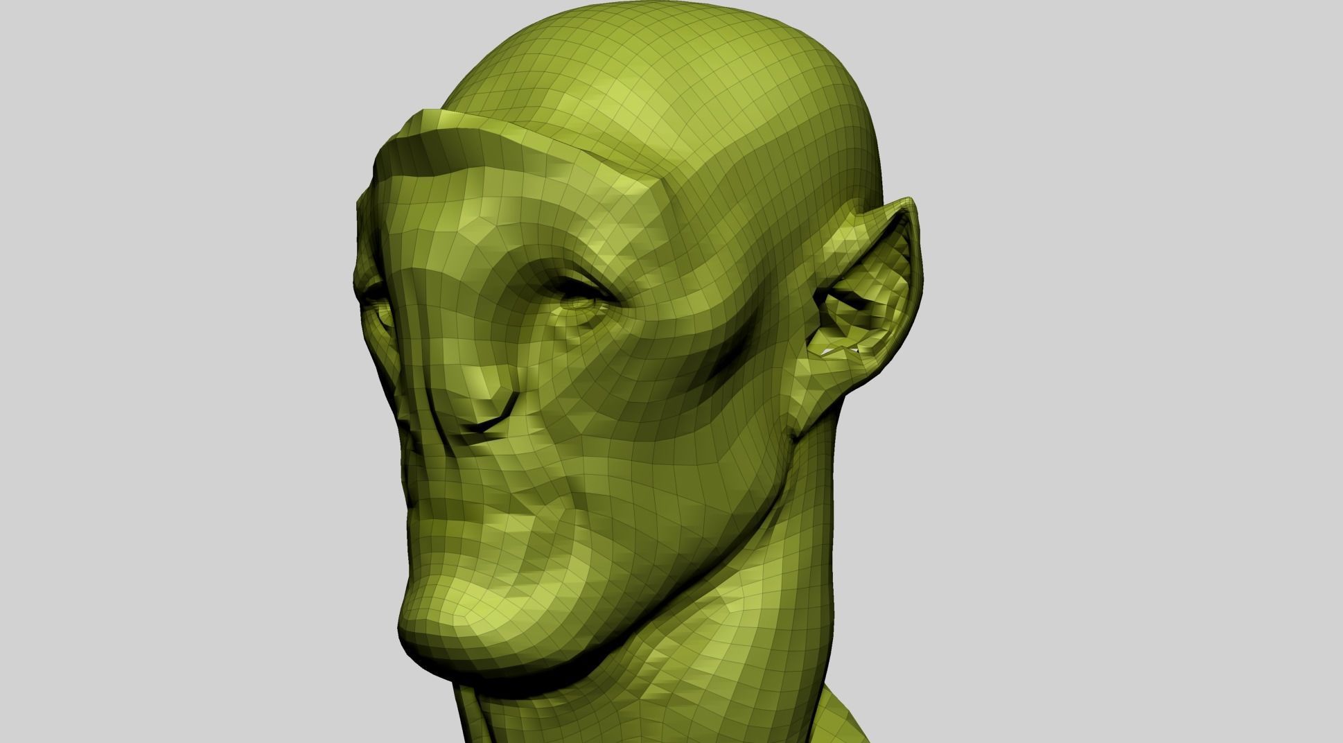 Creature Head P1 3D model_11