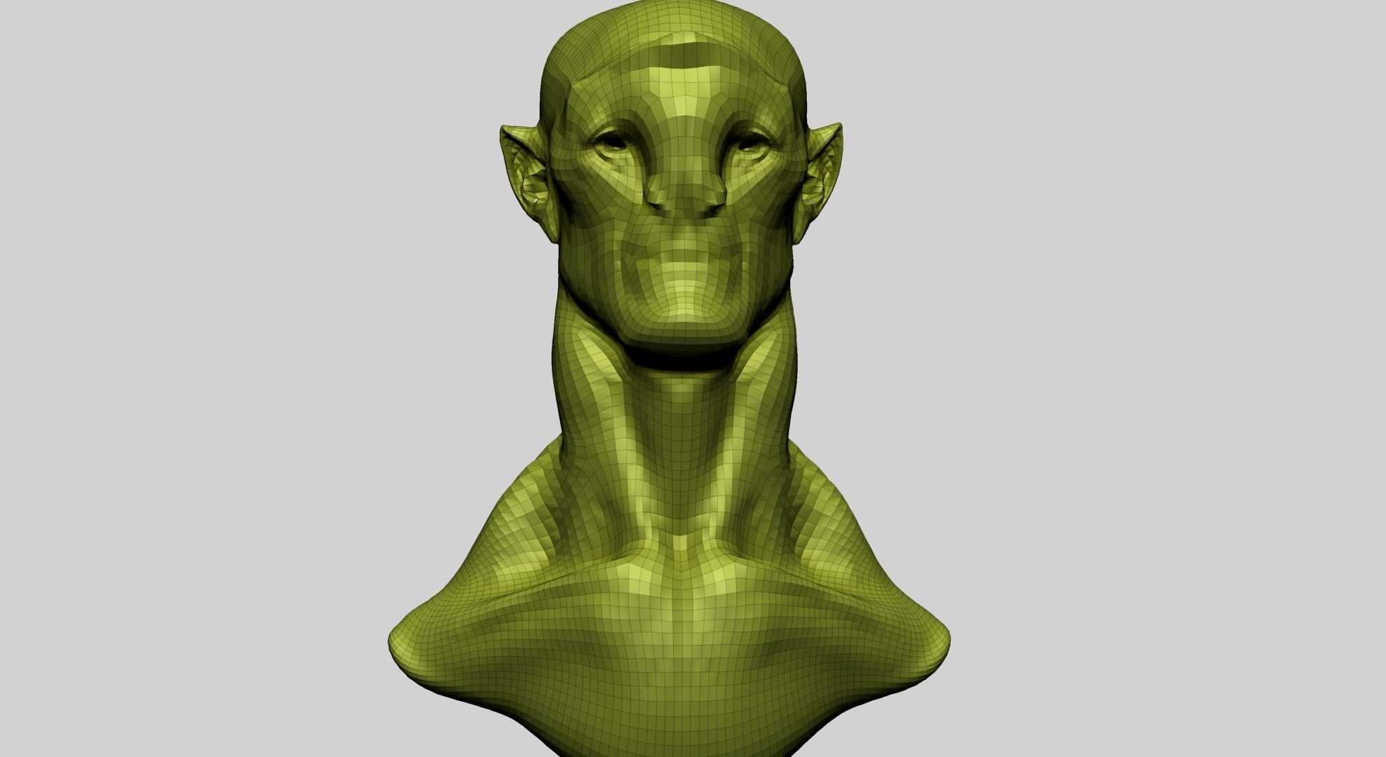Creature Head P1 3D model_12