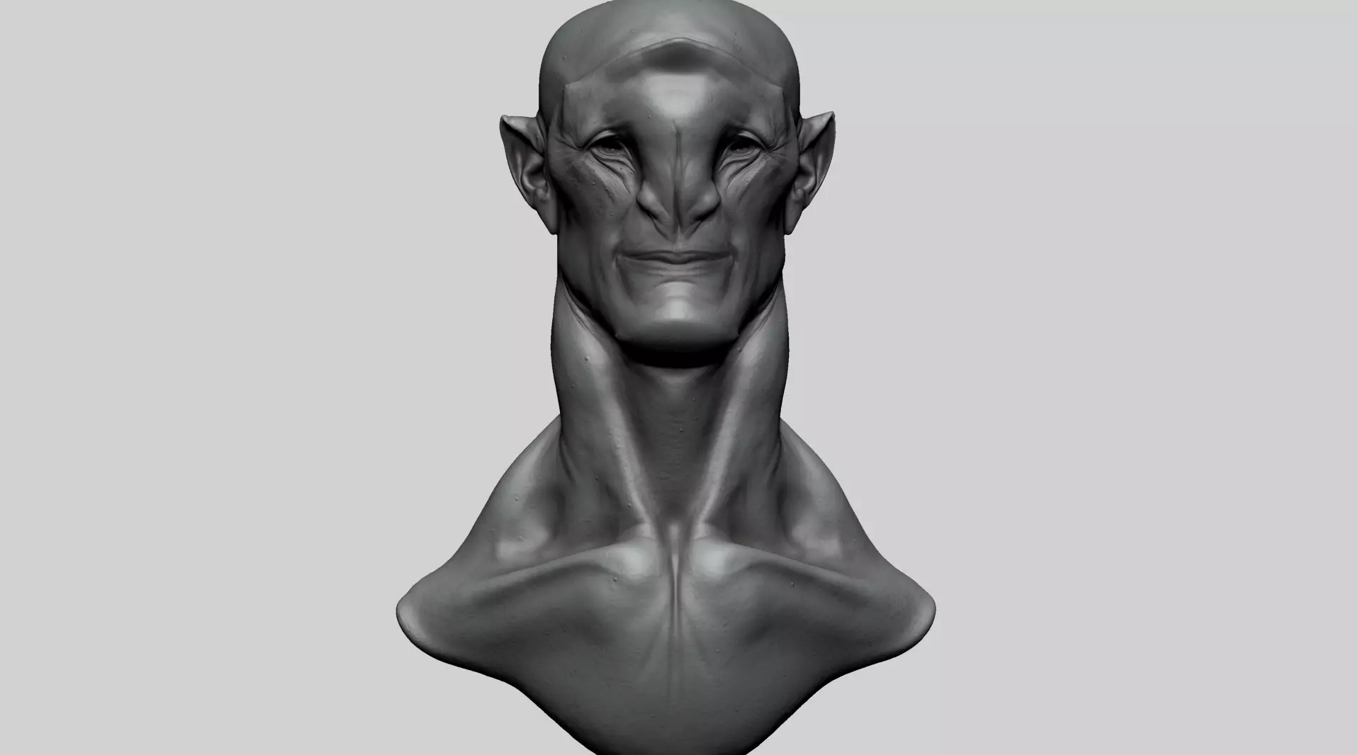 Creature Head P1 3D model_0