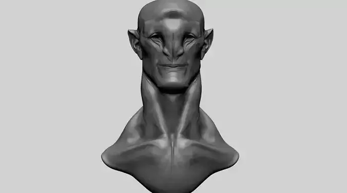 Creature Head P1 3D model