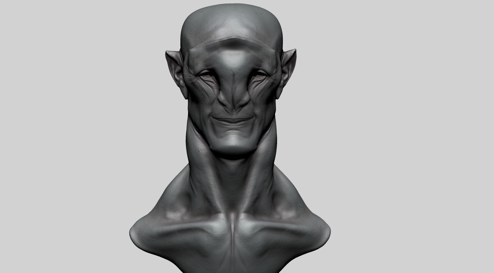 Creature Head P1 3D model_6