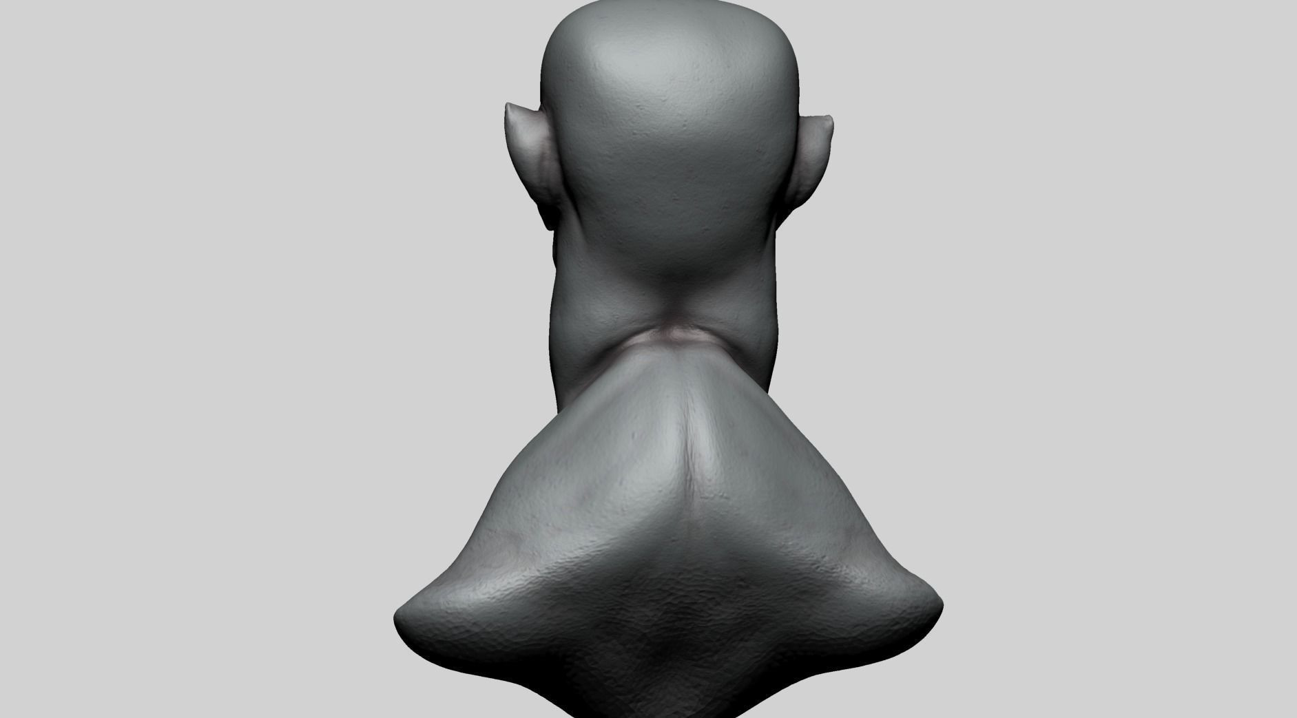 Creature Head P1 3D model_4