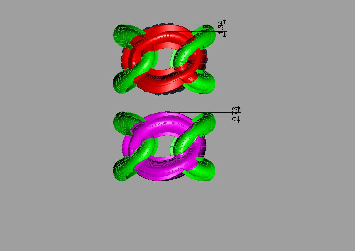 ring Chain Anello catena 3D print model_12