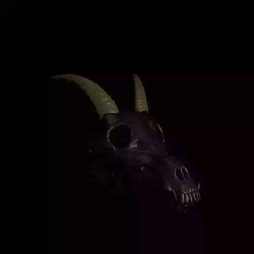 Goat Horns For Skull Pet Puppet 3D Print
