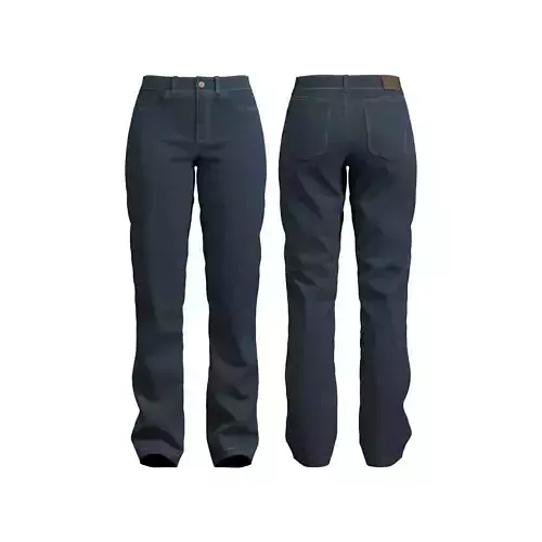 Womens Blue Jeans - Marvelous Designer