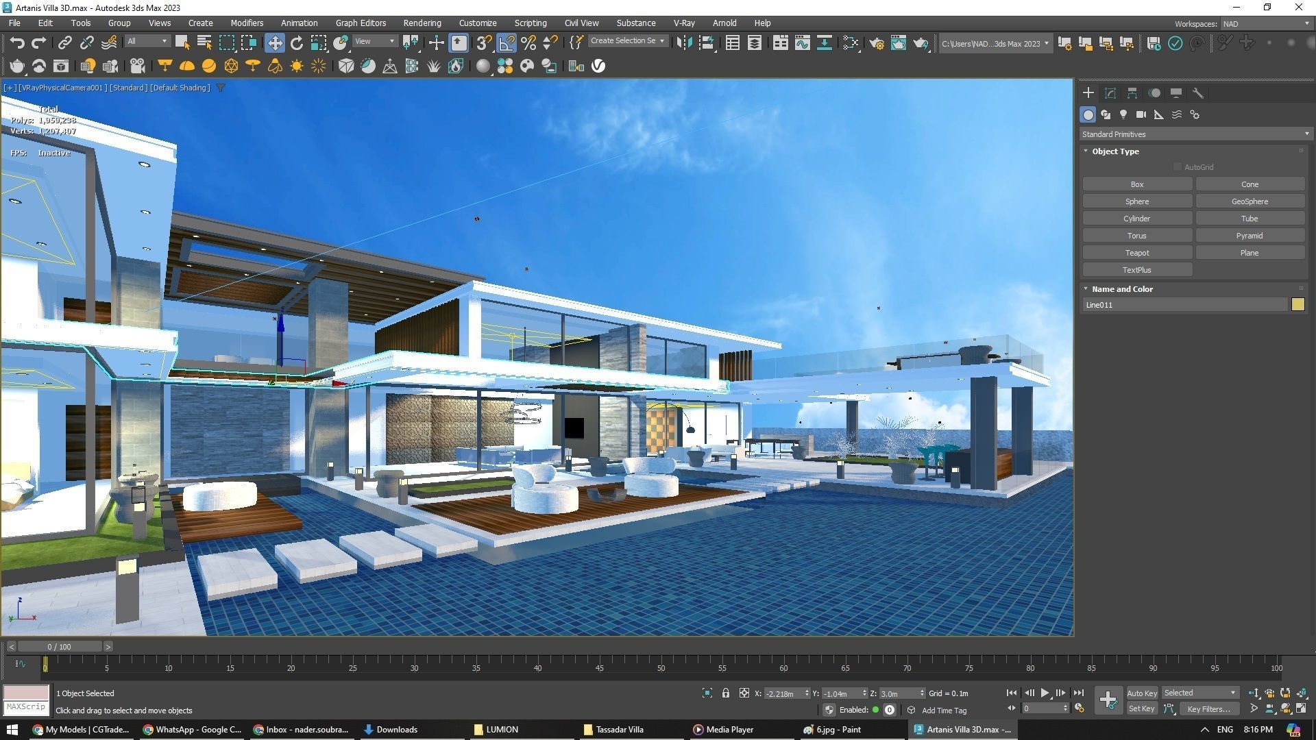 Tassadar Villa Exterior Design 3D model_7