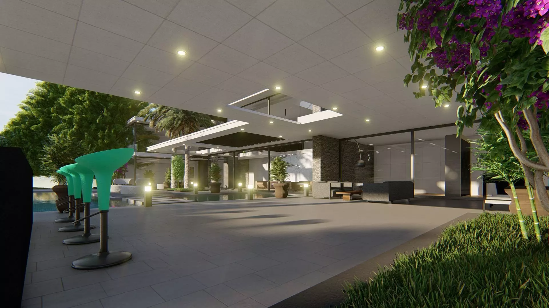 Tassadar Villa Exterior Design 3D model_10