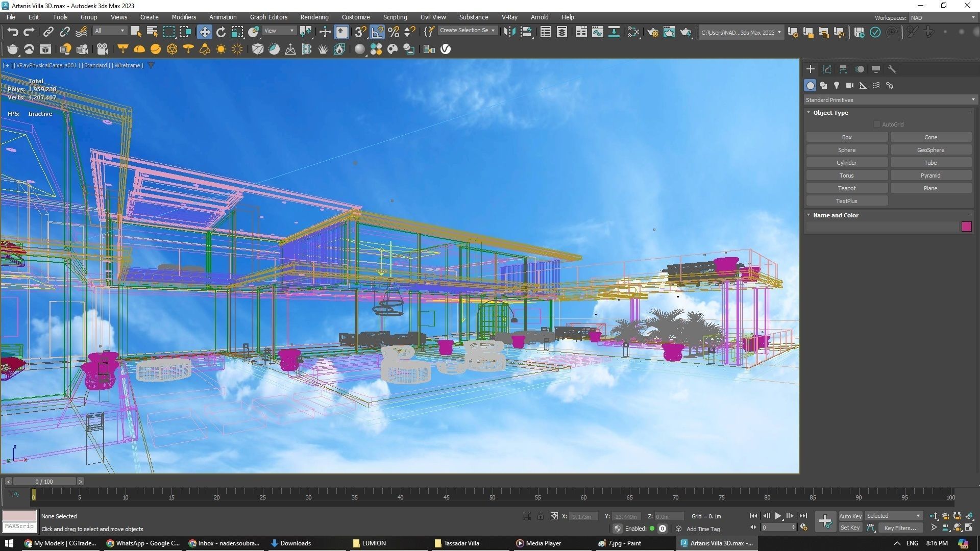 Tassadar Villa Exterior Design 3D model_8