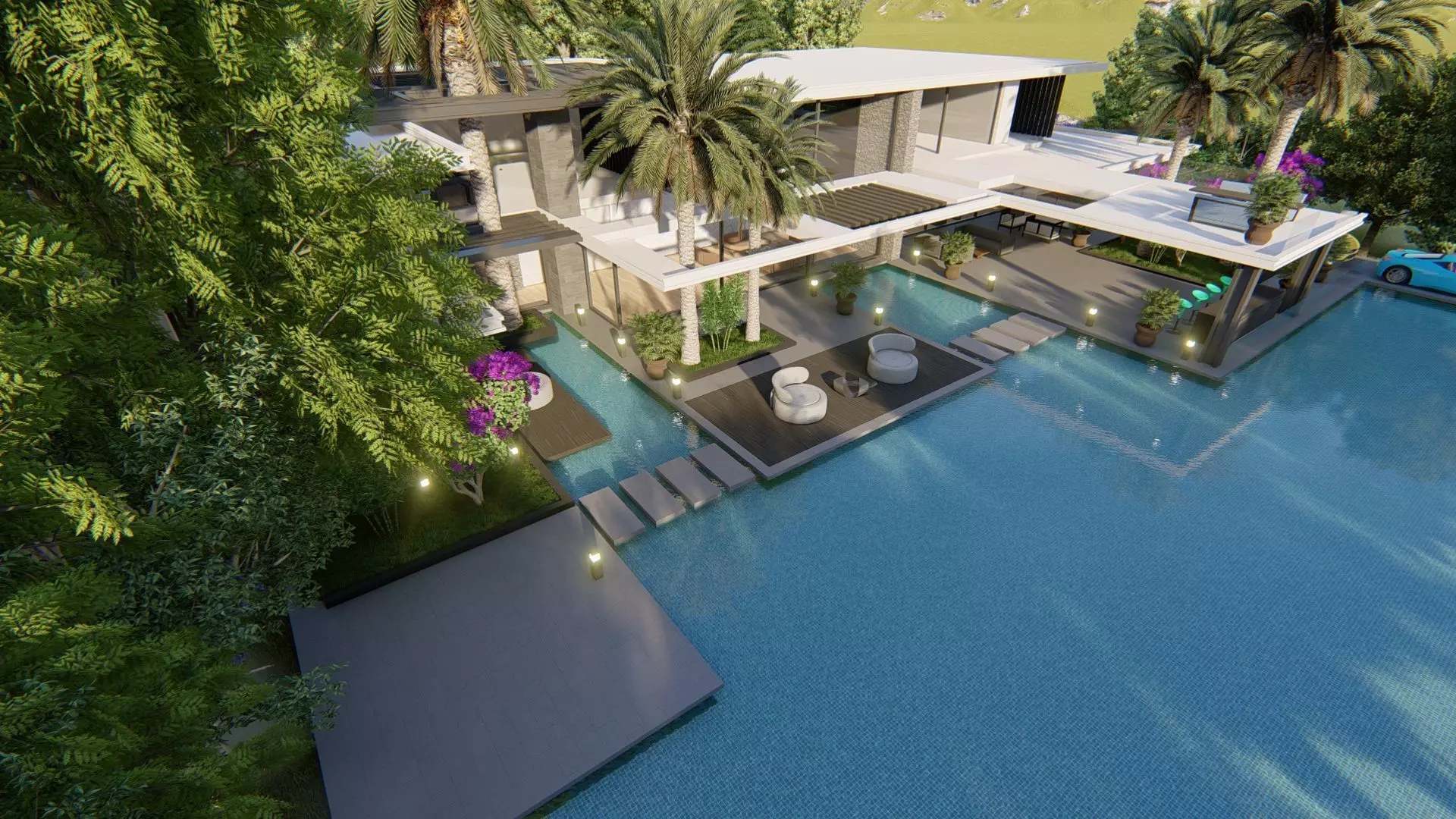 Tassadar Villa Exterior Design 3D model_12