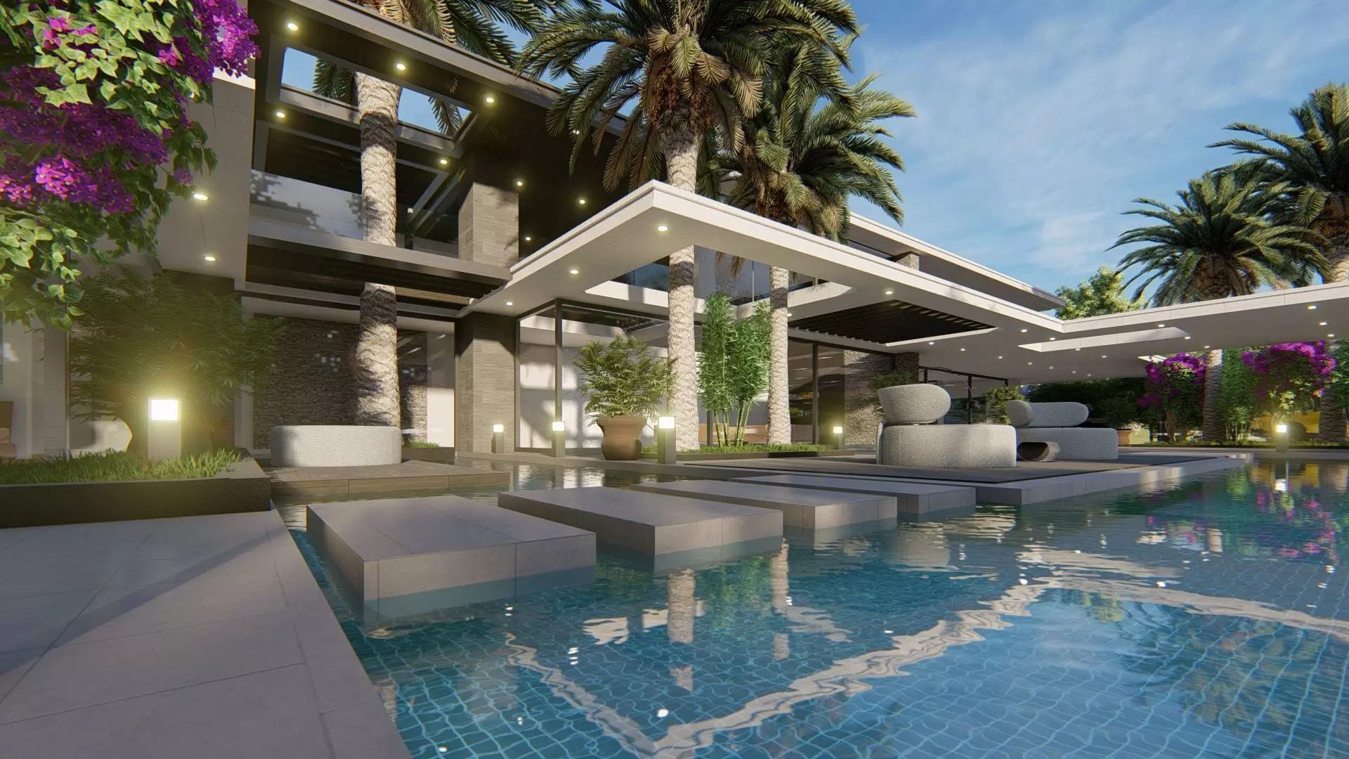 Tassadar Villa Exterior Design 3D model_16