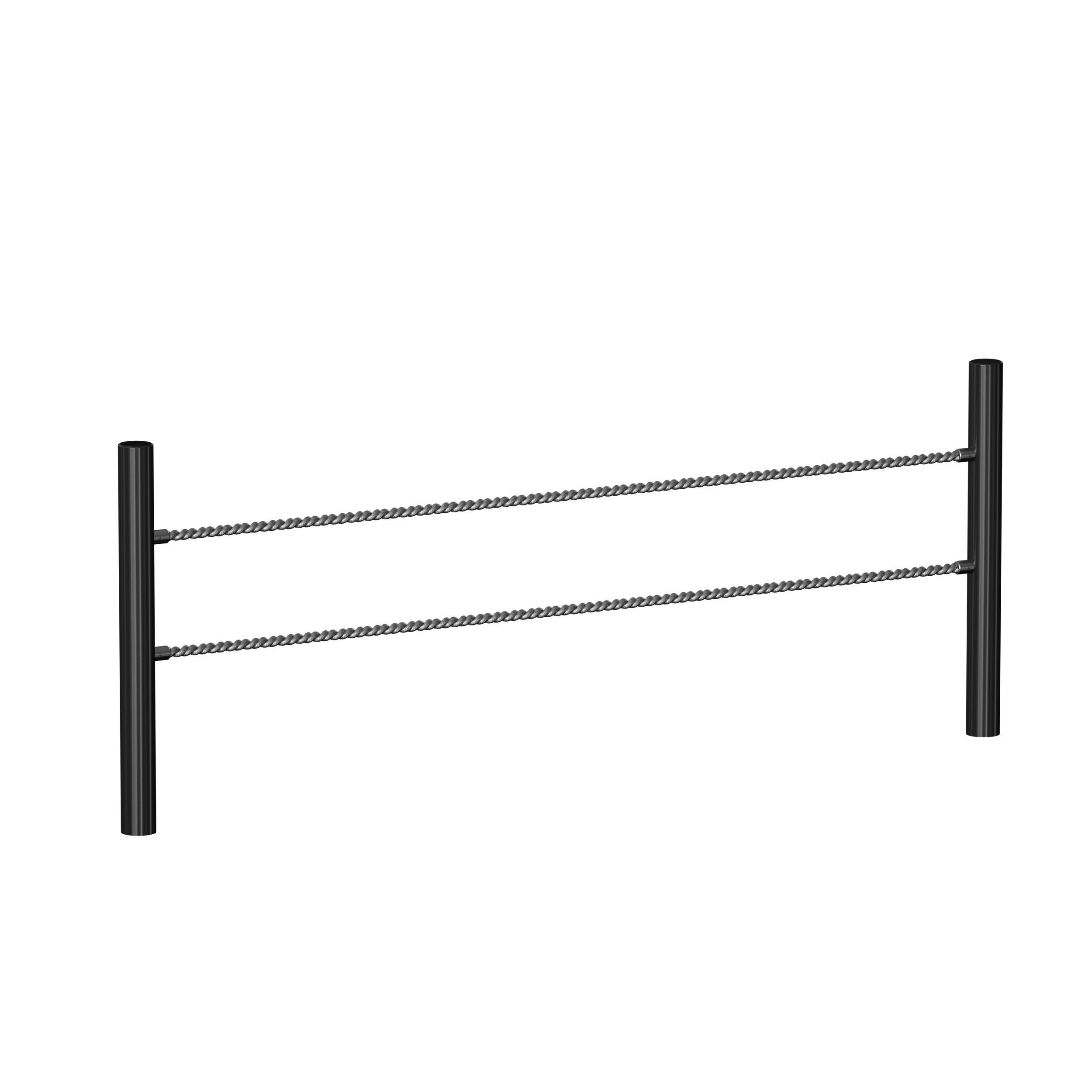 Rope fence constructor 3D model_4