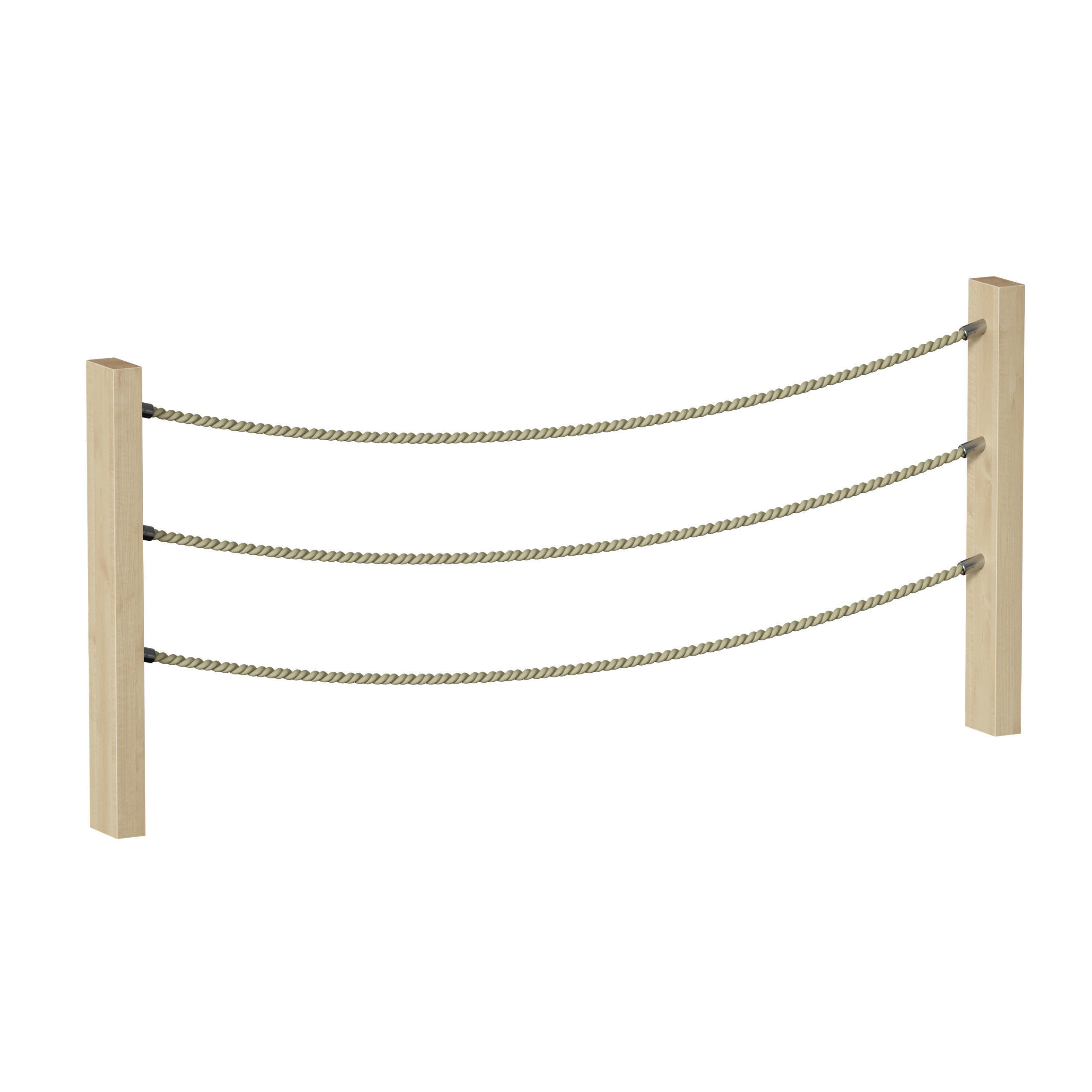 Rope fence constructor 3D model_3