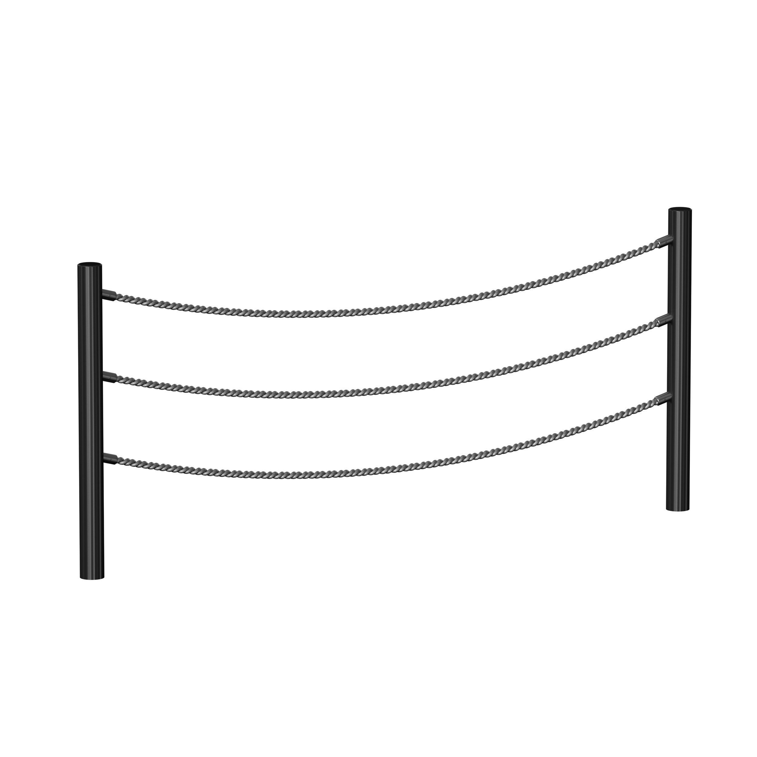 Rope fence constructor 3D model_5