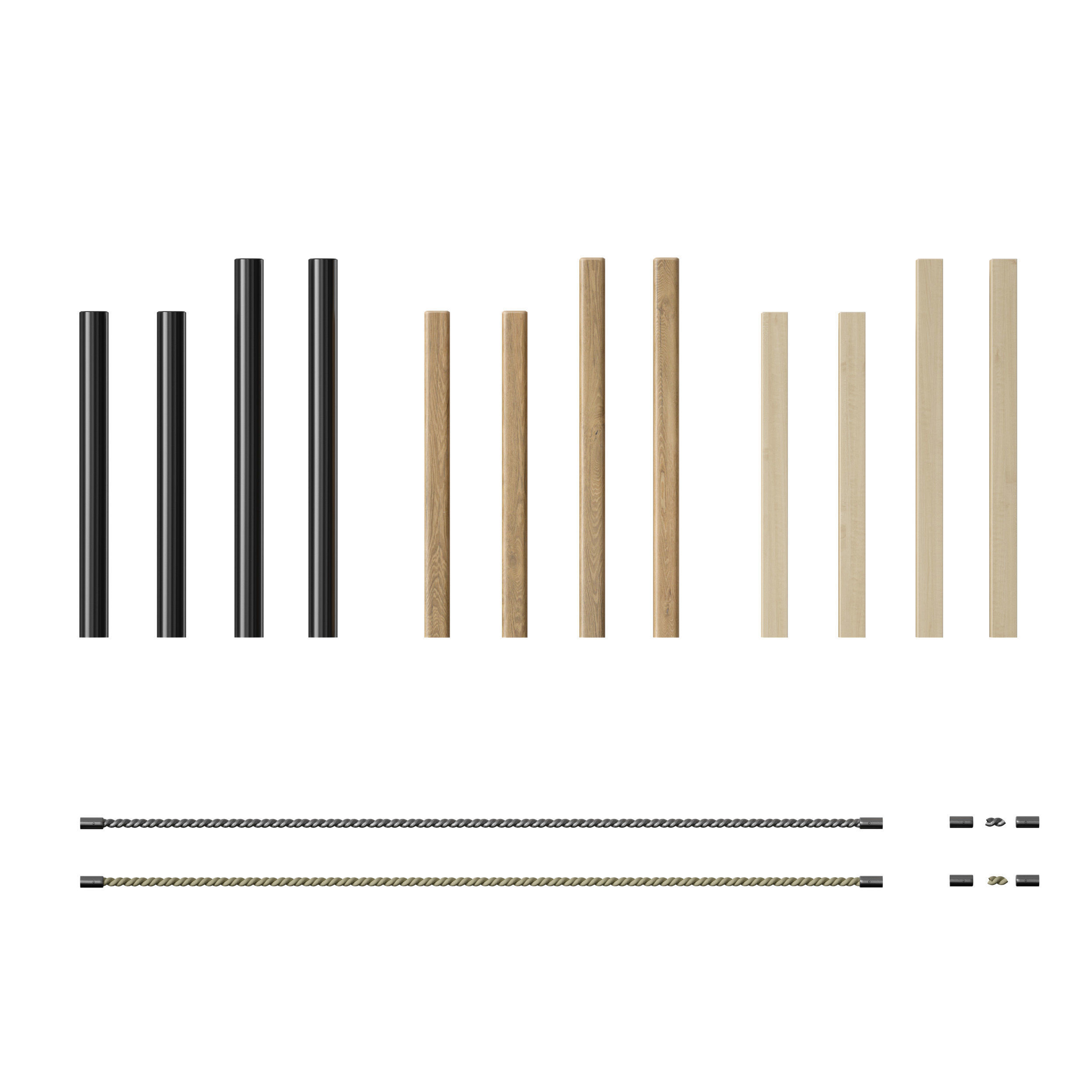 Rope fence constructor 3D model_1