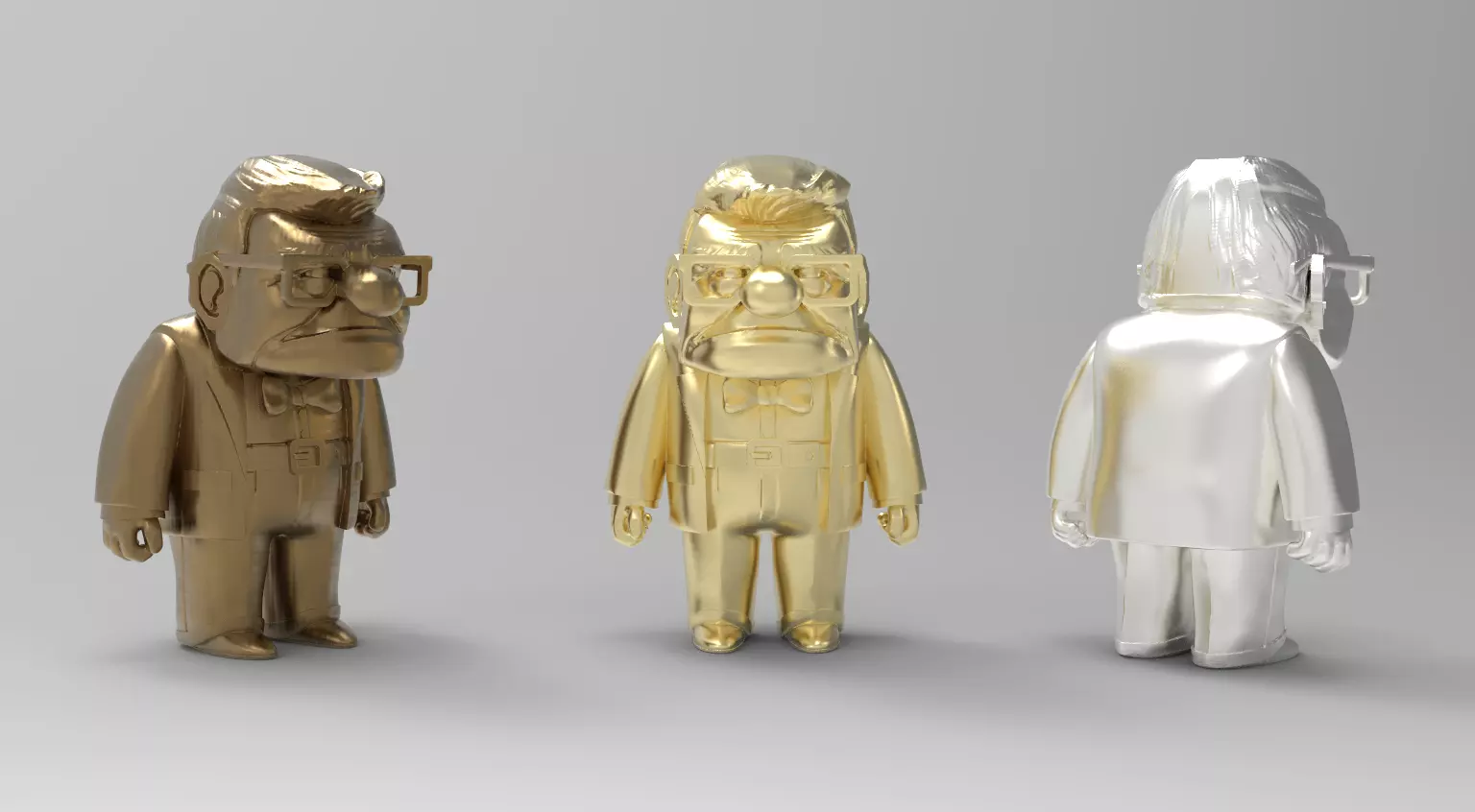 Carl Fredricksen UP 3D print model