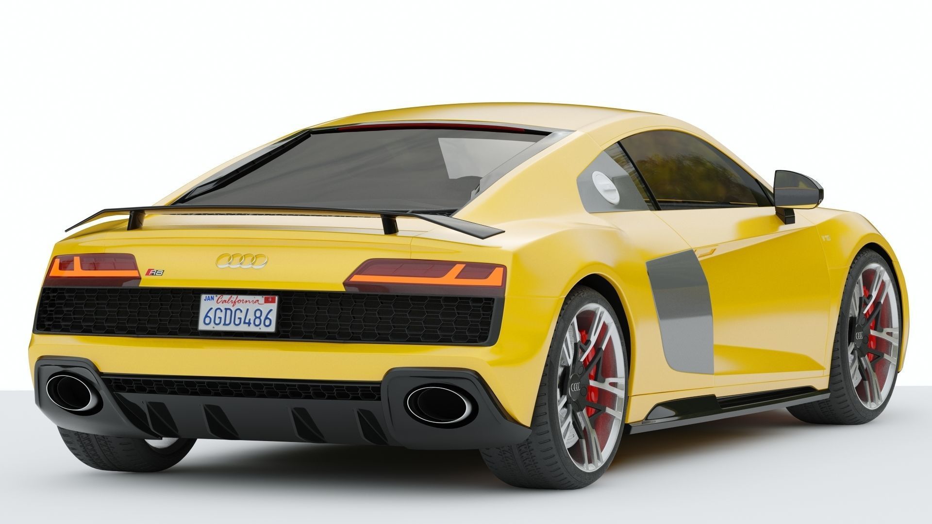 Audi R8 2019 3D model_1