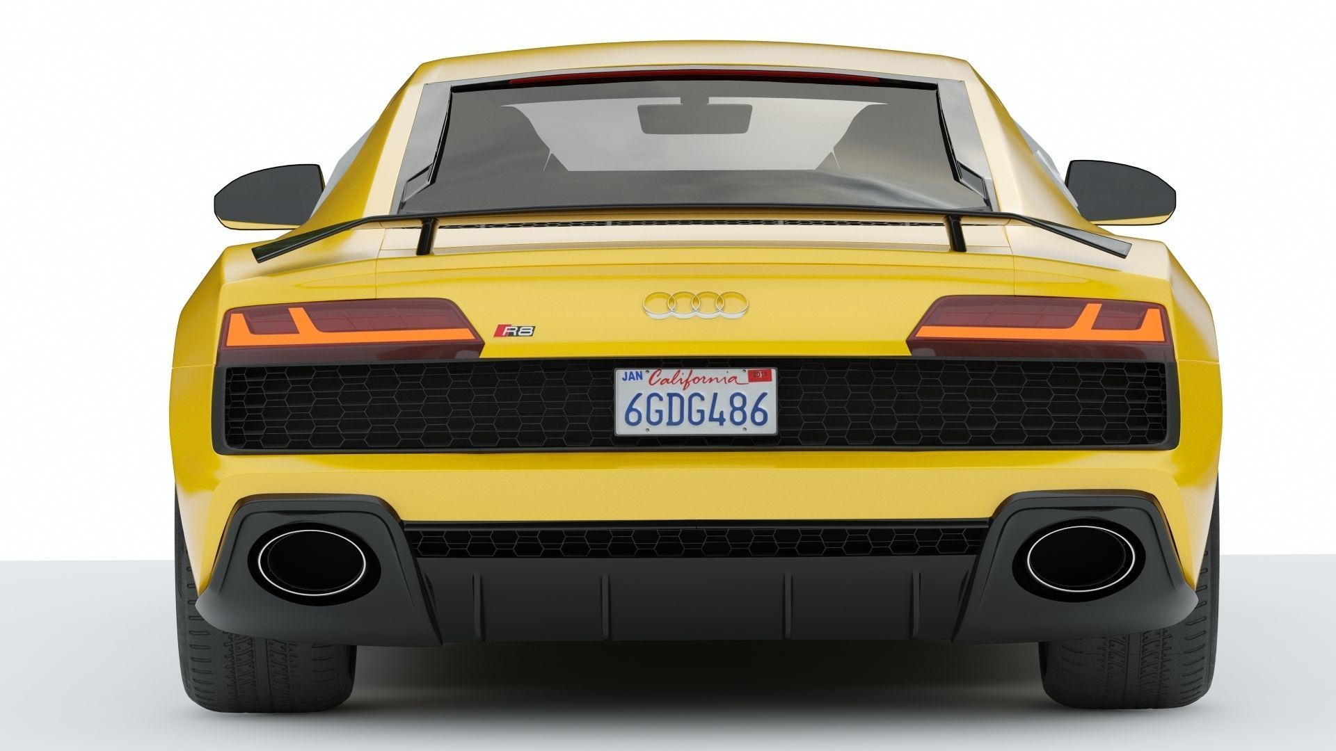 Audi R8 2019 3D model_4