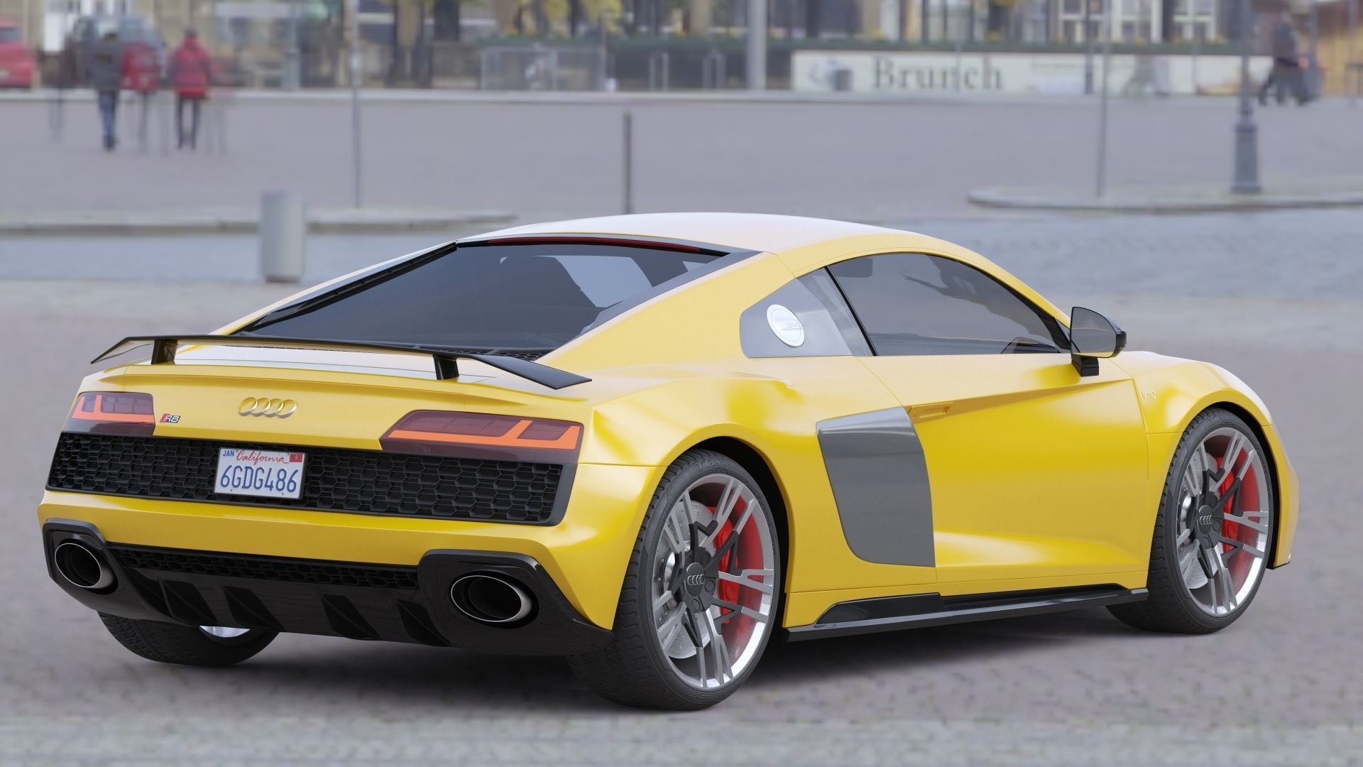 Audi R8 2019 3D model_10